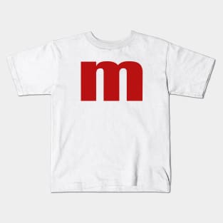 lettre m shirt Kids T-Shirt